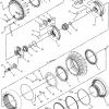 Редуктор хода CAT 320 с мотором_2